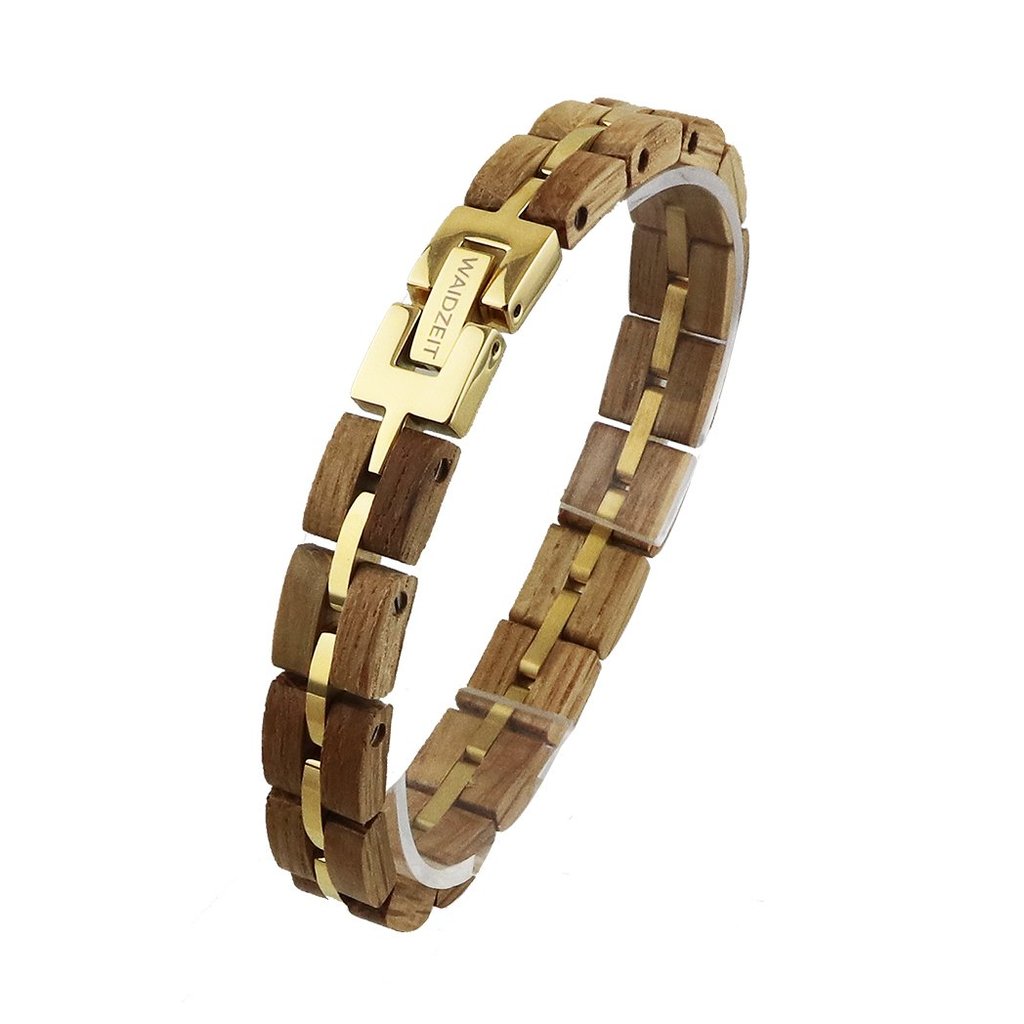 Barrique Gold Armband für Damen und Herren aus Holz
